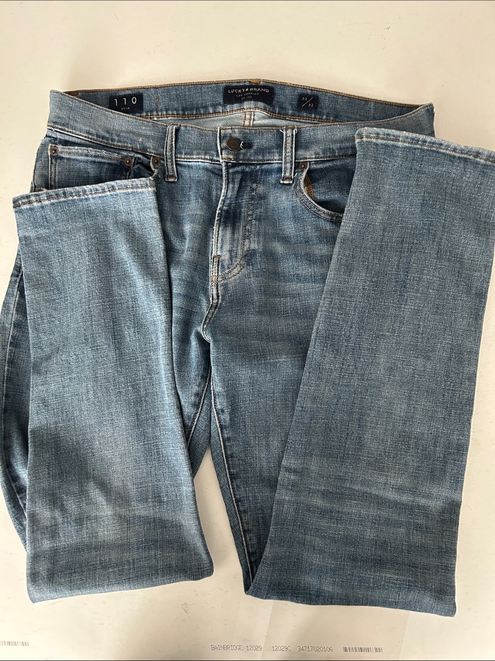 Lucky Brand Men's Light Wash Straight Jeans